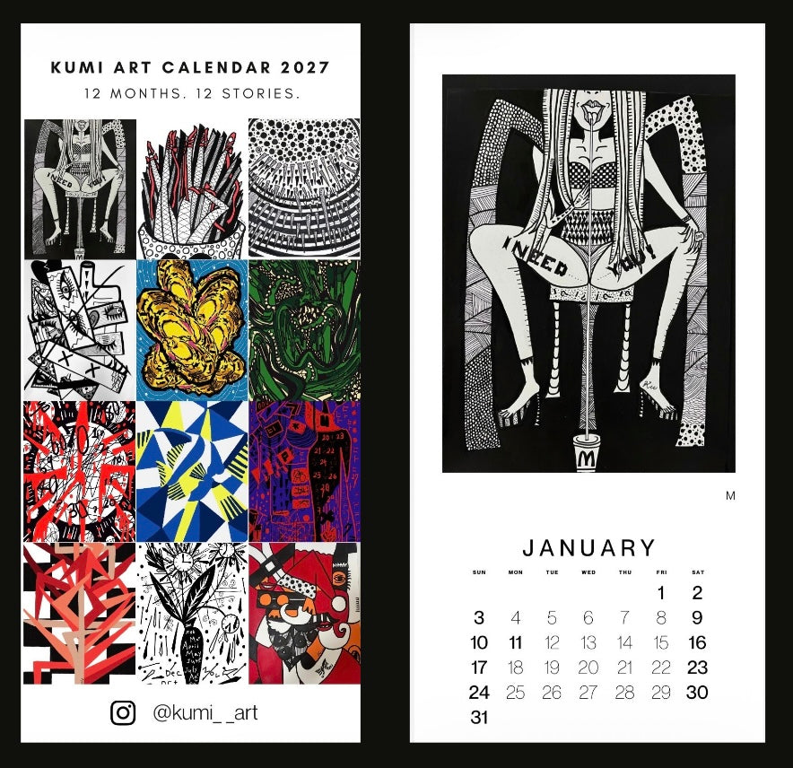 KUMI ART CALENDAR 2027