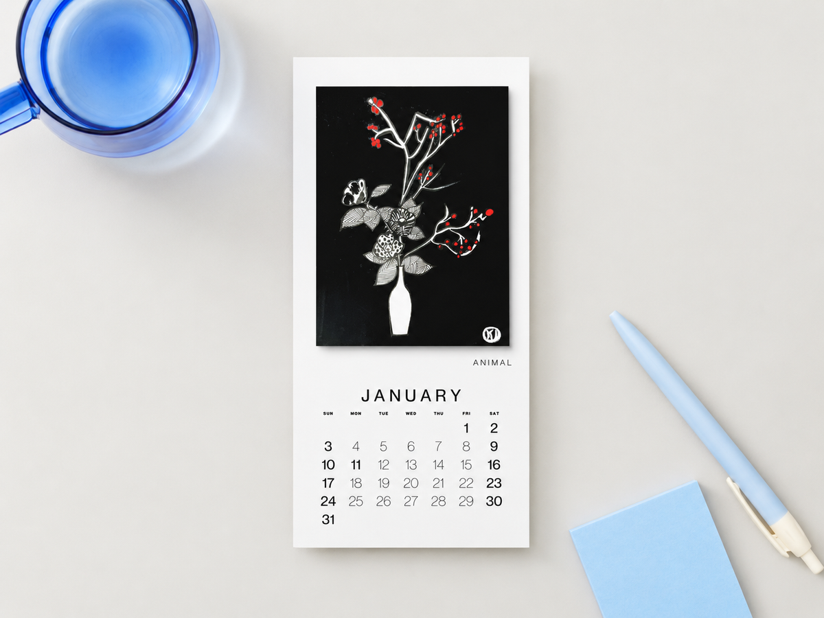 KUMI ART CALENDAR 2027 — Black Edition（予約）